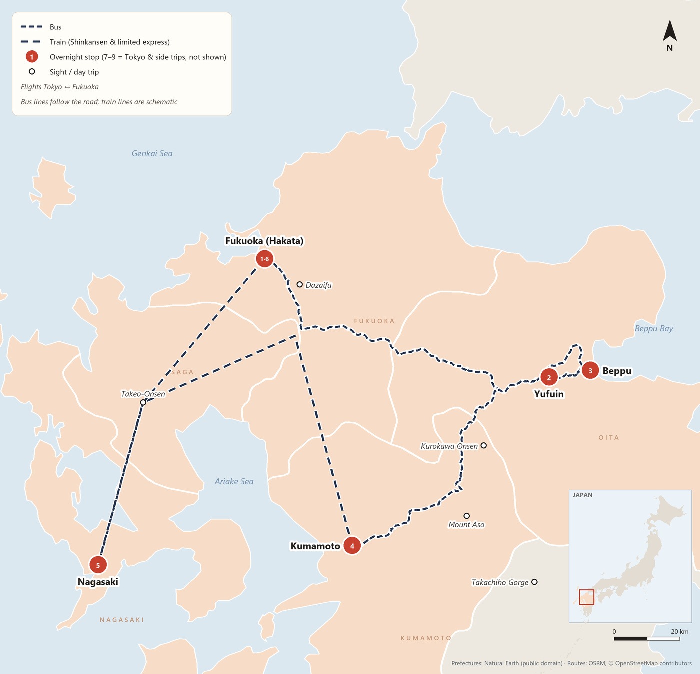 Kyushu route