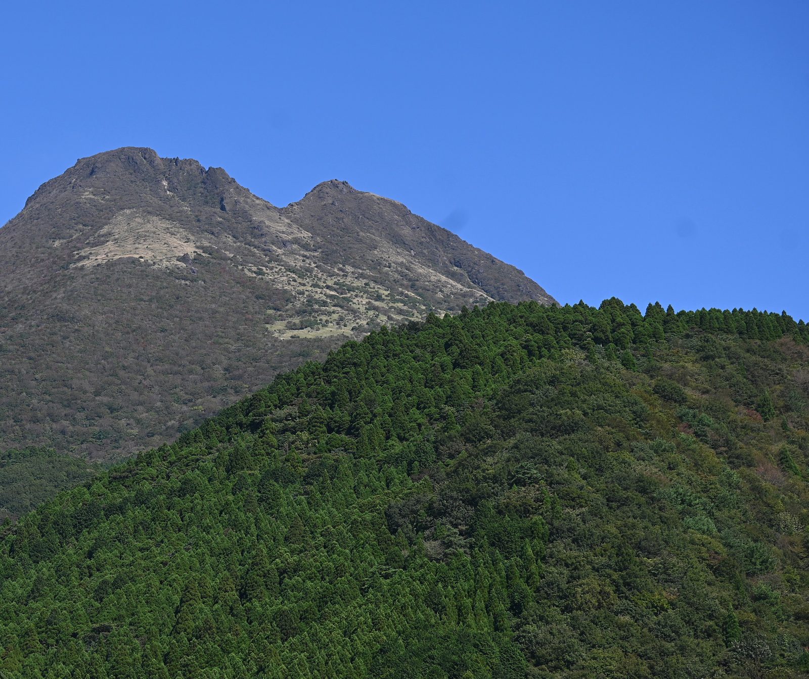 Mount Yufu above Yufuin